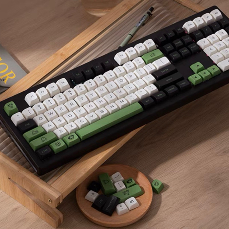 Keycap Akko Panda MDA profile PBT 2shot bàn phím cơ Mitoby Studio