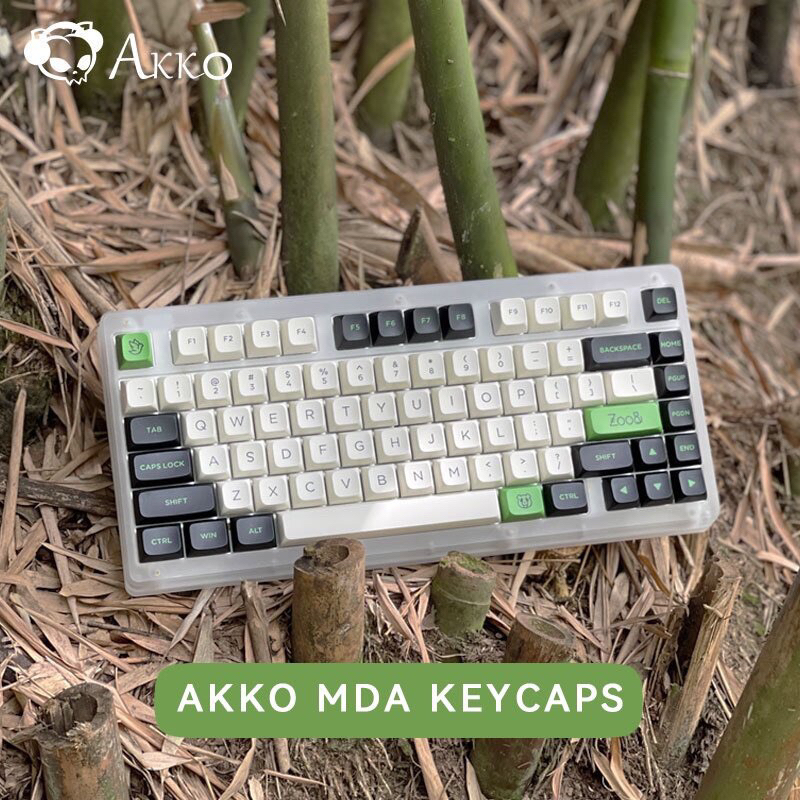 Keycap Akko Panda MDA profile PBT 2shot bàn phím cơ Mitoby Studio