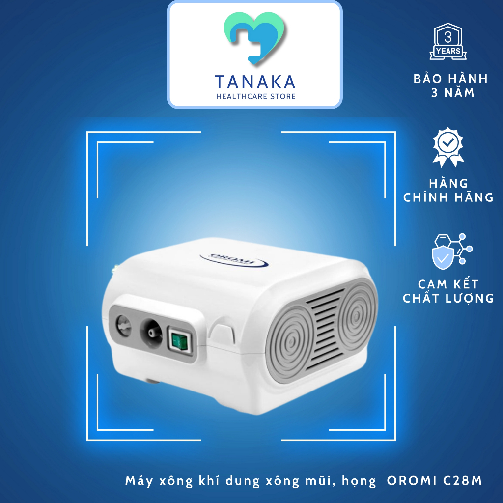 [HÀNG CHÍNH HÃNG] Máy xông khí dung xông mũi, họng  OROMI C28M