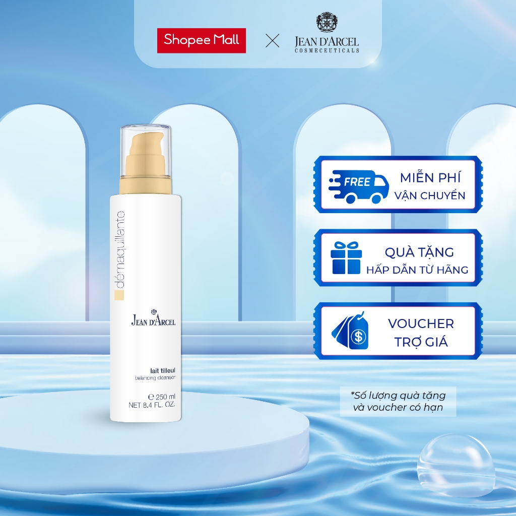 J03 Sữa rửa mặt cho da thường và da hỗn hợp Demarquillante - Balancing Cleanser 250ml - Jean d'Arcel