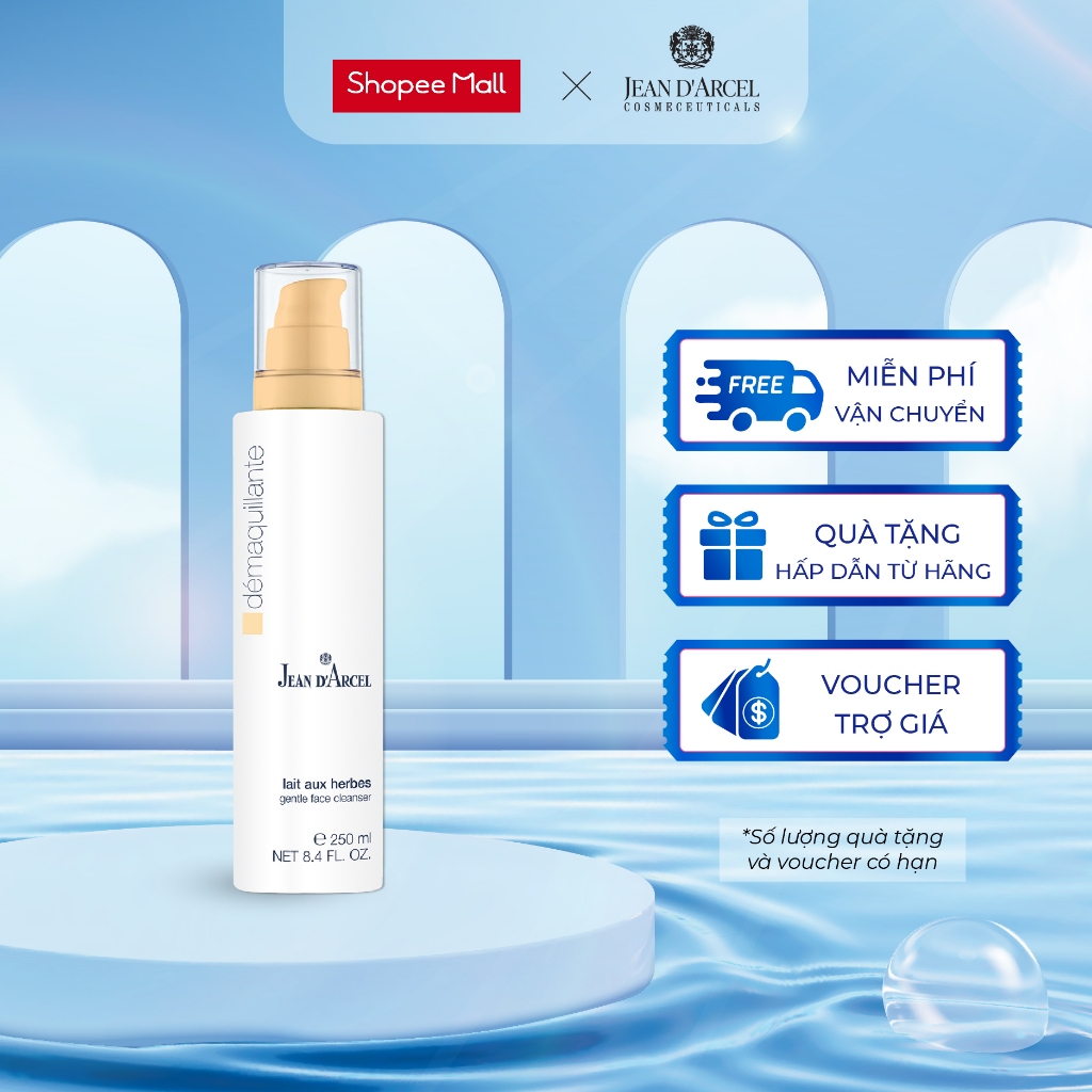 J05 Sữa rửa mặt cho da khô va da nhạy cảm Demarquillante - Gentle Face Cleanser 250ml - Jean d'Arcel