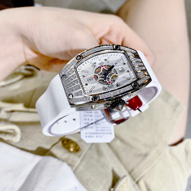 Đồng Hồ cặp Hanboro By Huboler nam nữ dây silicon chính hãng siz 38mm, 45mm