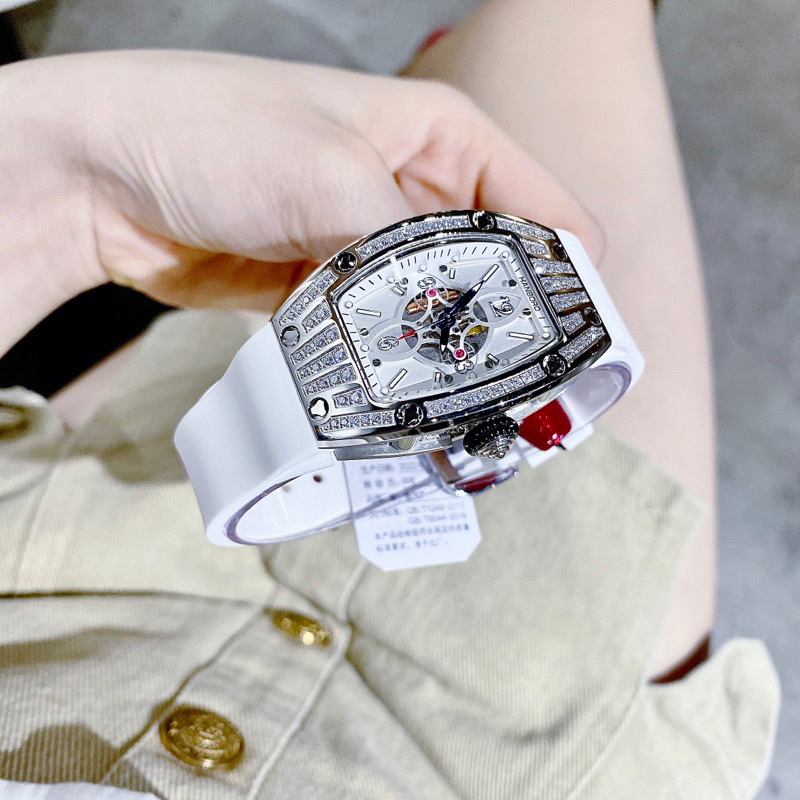 Đồng Hồ cặp Hanboro By Huboler nam nữ dây silicon chính hãng siz 38mm, 45mm