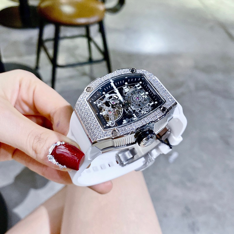 Đồng Hồ cặp Hanboro By Huboler nam nữ dây silicon chính hãng siz 38mm, 45mm