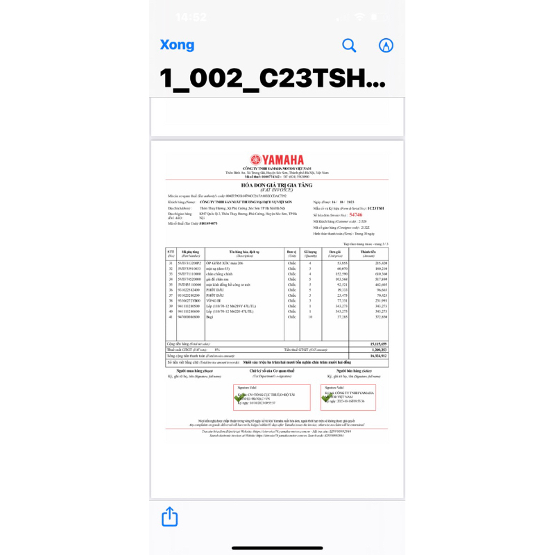 Tem Mặt Nạ Yamaha Exciter 150 2015 Chính Hãng