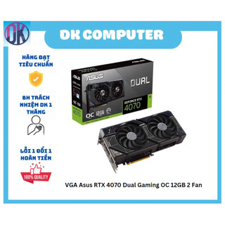 Vga asus rtx 4070 dual gaming oc 12gb 2 fan