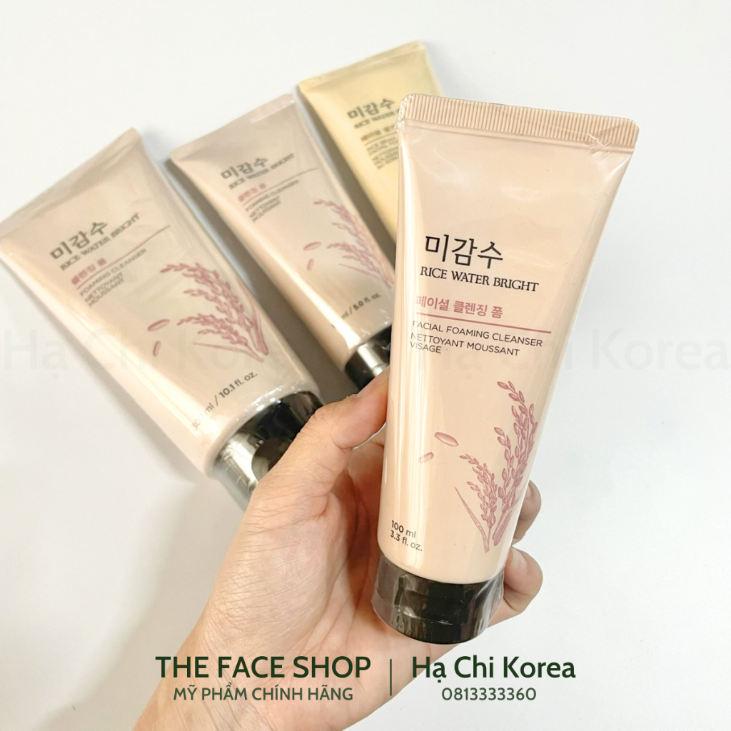 Sữa rửa mặt Gạo The Face Shop Rice Water Bright Foaming Cleanser