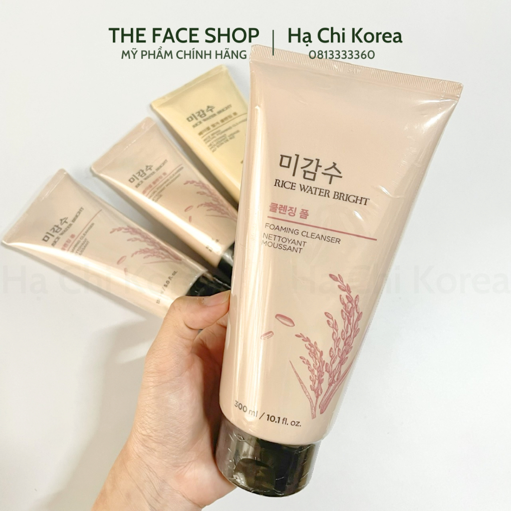 Sữa rửa mặt Gạo The Face Shop Rice Water Bright Foaming Cleanser