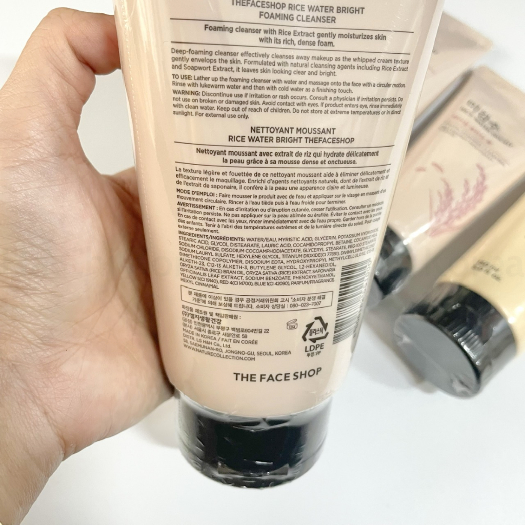 Sữa rửa mặt Gạo The Face Shop Rice Water Bright Foaming Cleanser