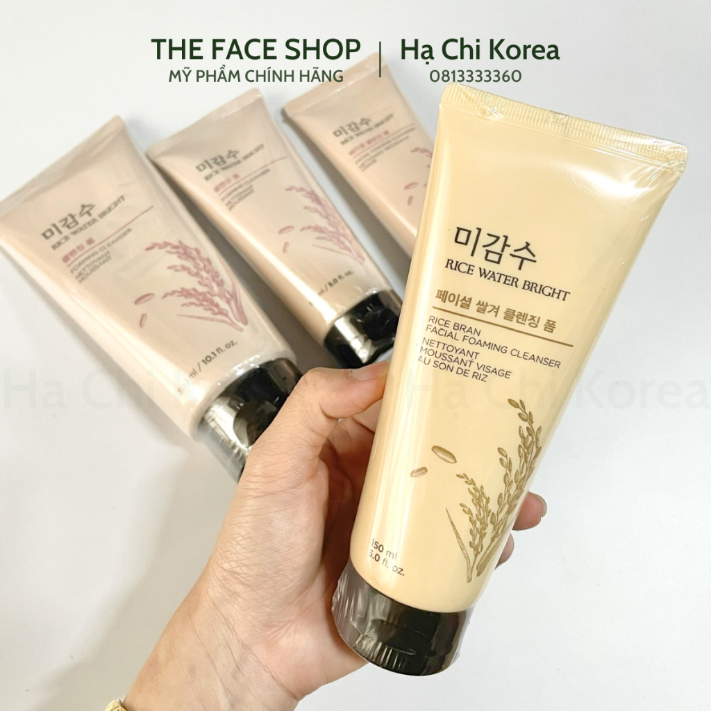 Sữa rửa mặt Gạo The Face Shop Rice Water Bright Foaming Cleanser