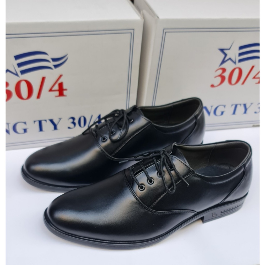 GIÀY DA NAM CÔNG SỞ MÃ 407A - DA THẬT 100%, CÓ KHÂU ĐẾ, BẢO HÀNH 12 THÁNG