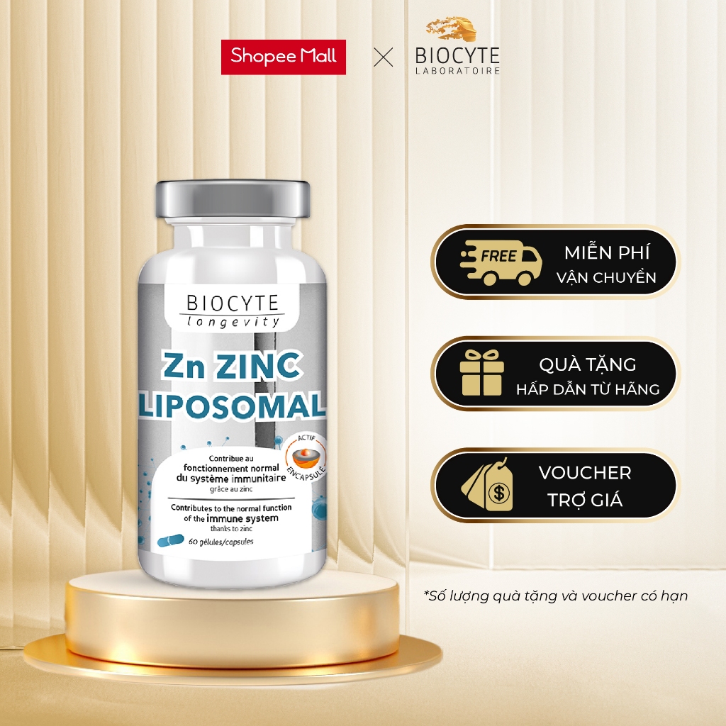 B18 Viên Uống Bổ Sung Kẽm - Zn Zinc Liposomal - Biocyte
