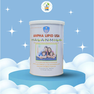 Sữa Non Anpha Lipid USA - Halanmilk - Tăng Sức Đề Kháng, Sức Khỏe, Bổ Sung Canxi Và Giảm Mệt Mỏi Hộp 400gam