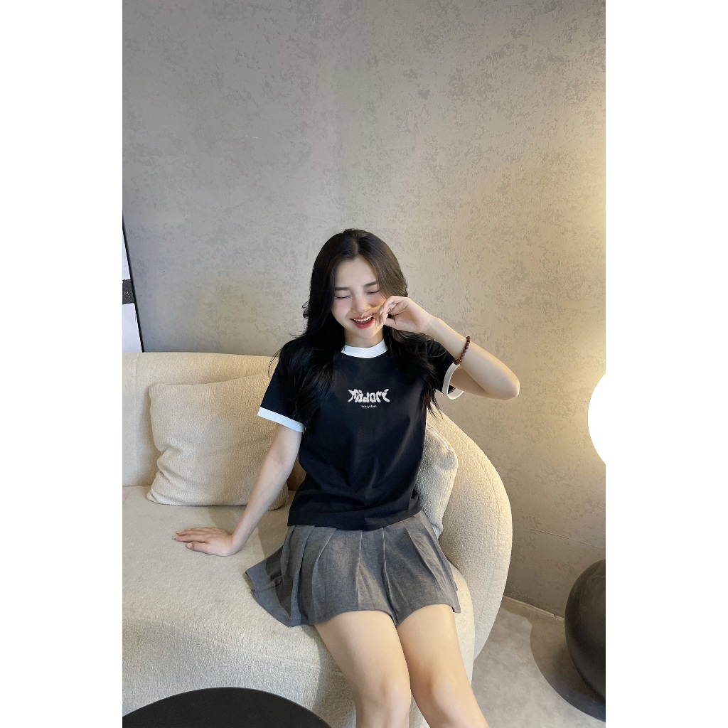 Áo thun Baby Tee tay lỡ Phông Nam Nữ ECOSYSTEM | Local Brand Midori Dress