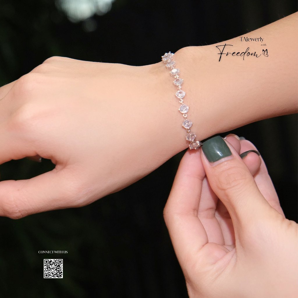 𝐓𝐀𝐉𝐞𝐰𝐞𝐥𝐫𝐲| | 𝐍𝐄𝐖 𝐀𝐑𝐑𝐈𝐕𝐀𝐋𝐒: Tennis Bracelet S925 + Đá Cubic Zirconia