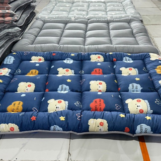 Topper TAKARA gấu phối xanh đa năng, đệm topper tiện nghi không lo bị xẹp đủ size 1m 1m2 1m4 1m6 1m8