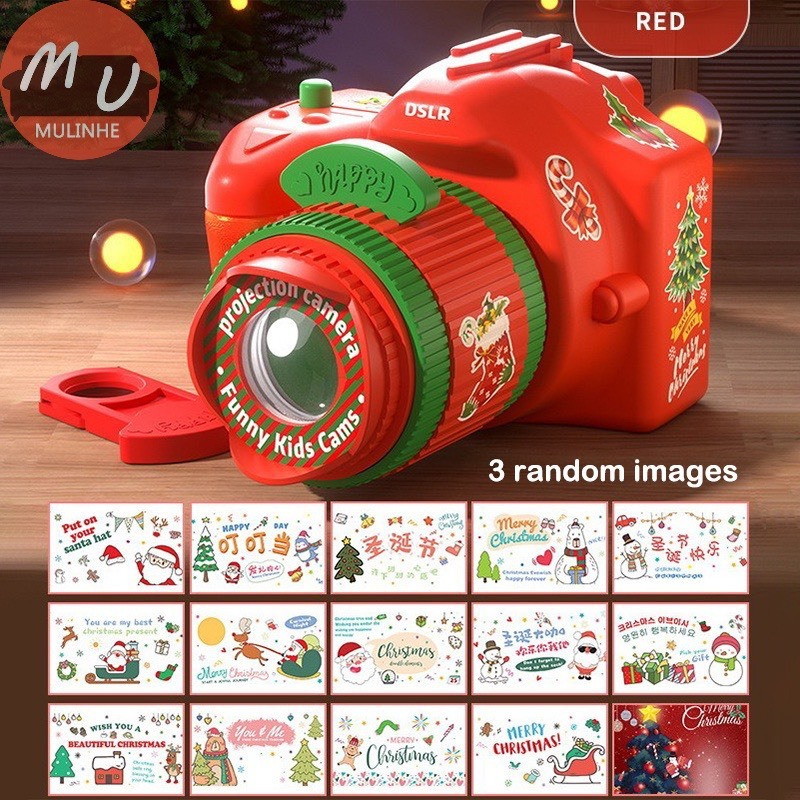 Đồ chơi máy ảnh chiếu hình flash chủ đề noel giáng sinh, quàn tặng noel giáng sinh cho các bé- Thepooh