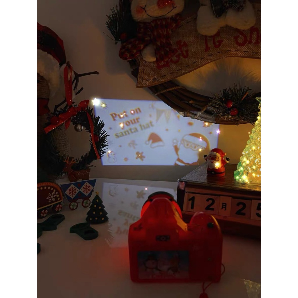 Đồ chơi máy ảnh chiếu hình flash chủ đề noel giáng sinh, quàn tặng noel giáng sinh cho các bé- Thepooh