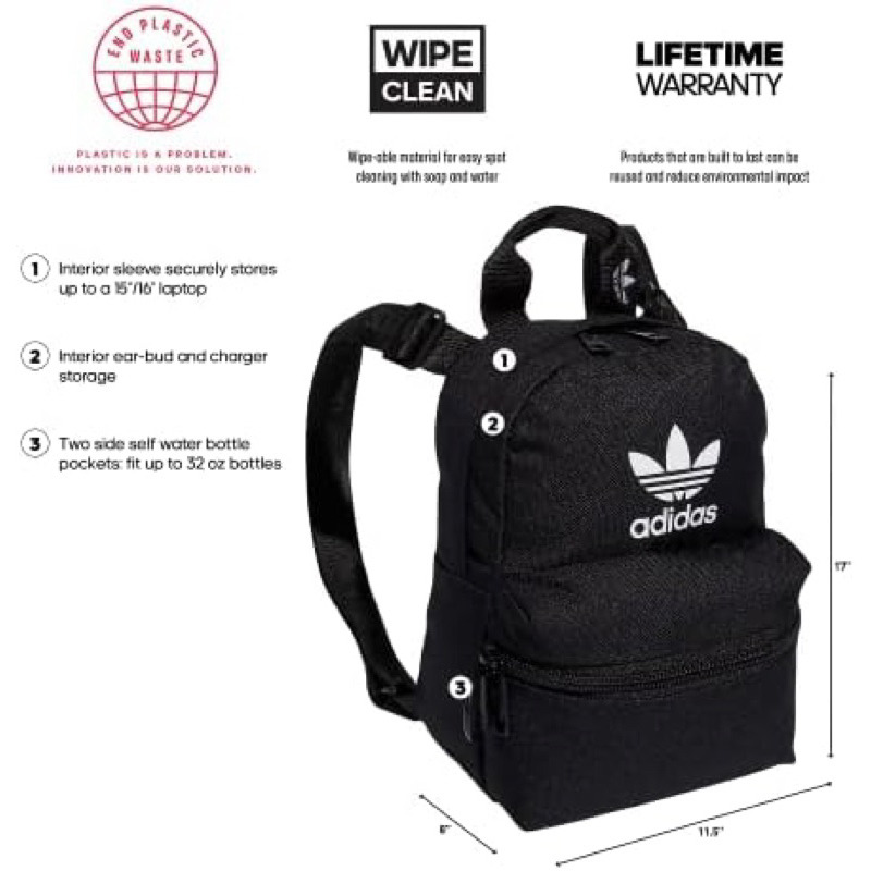 BALO MINI ADIDAS ORIGINALS TREFOIL 2.0 MINI BACKPACK UNISEX