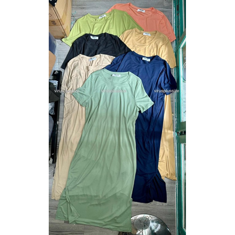 [virusplussize]Sale outlet - Đầm Double zero cổ tròn xuất xịn bigsize(ctrxt)