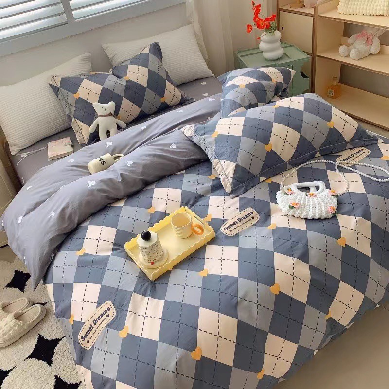 Chăn ga gối EverDream 144 nhập khẩu 4 món, 100% cotton living Cao Cấp, Đủ mọi kích thước kể cả đệm dày