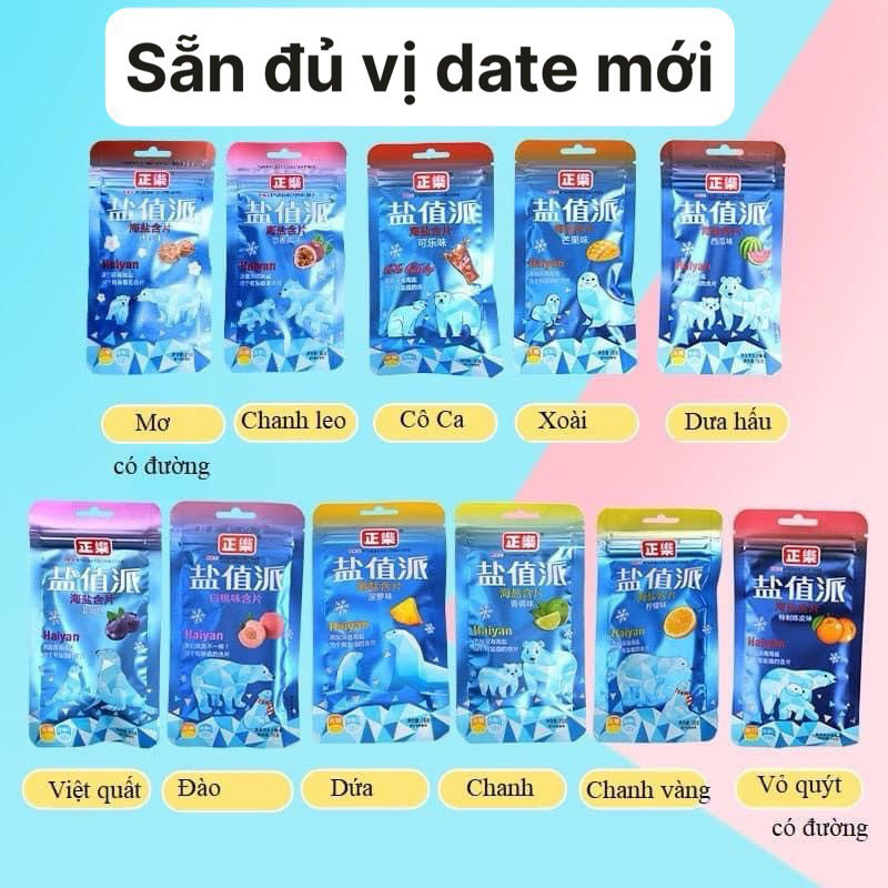 Kẹo Ngậm Trái Cây Mát Lạnh Siêu Hot Nhiều Vị Haiyan