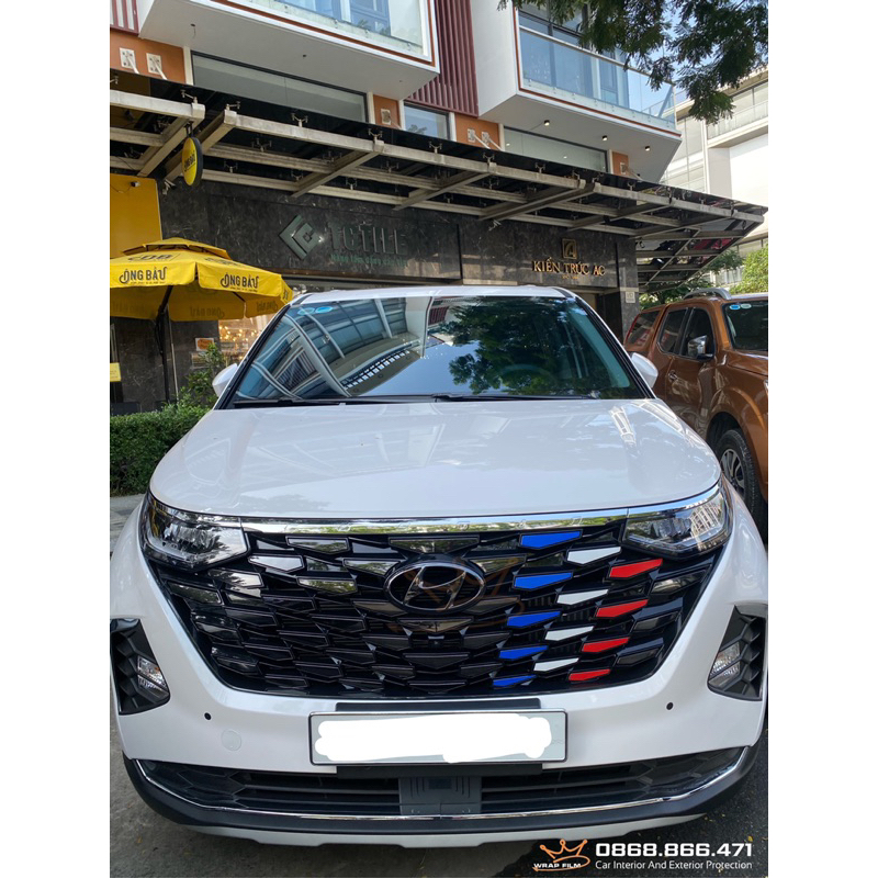 Decal phản quang 3M dán mặt calang Hyundai Custin