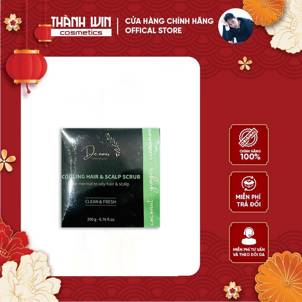 Tẩy Tế Bào Chết Cho Da Đầu DE.NOUS Cooling Hair & Scalp Scrub 200g