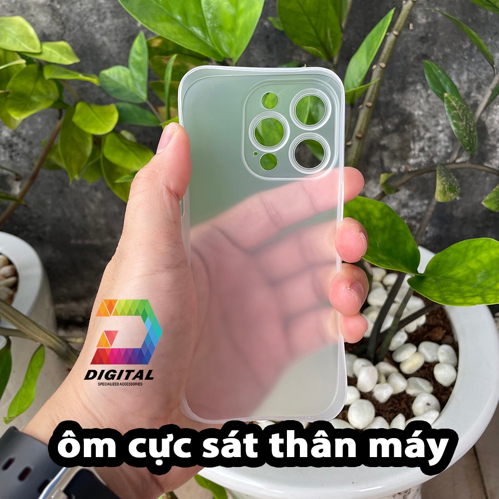 Combo 2 Ốp Lưng Trong Nhám Unibody iPhone 15 Pro Siêu Mỏng