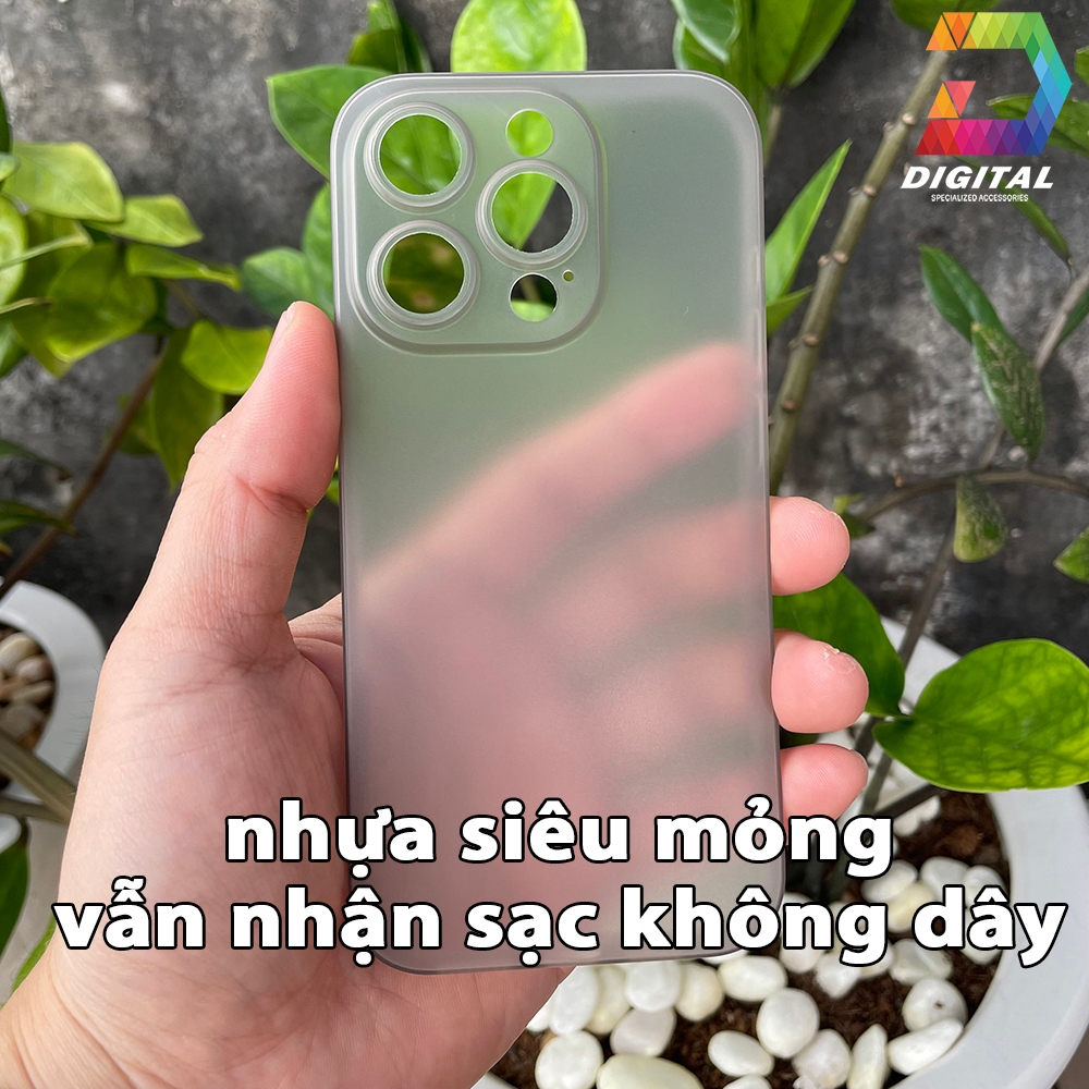 Combo 2 Ốp Lưng Trong Nhám Unibody iPhone 15 Pro Siêu Mỏng