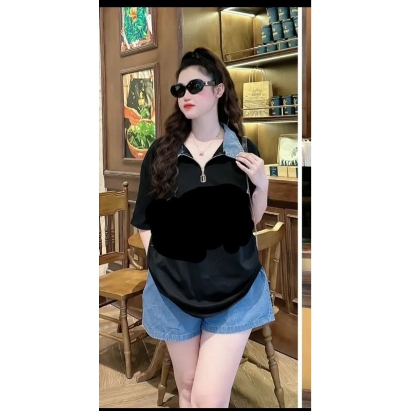 Sét áo kèm quần phối bò 4 màu Moon Miu Shop