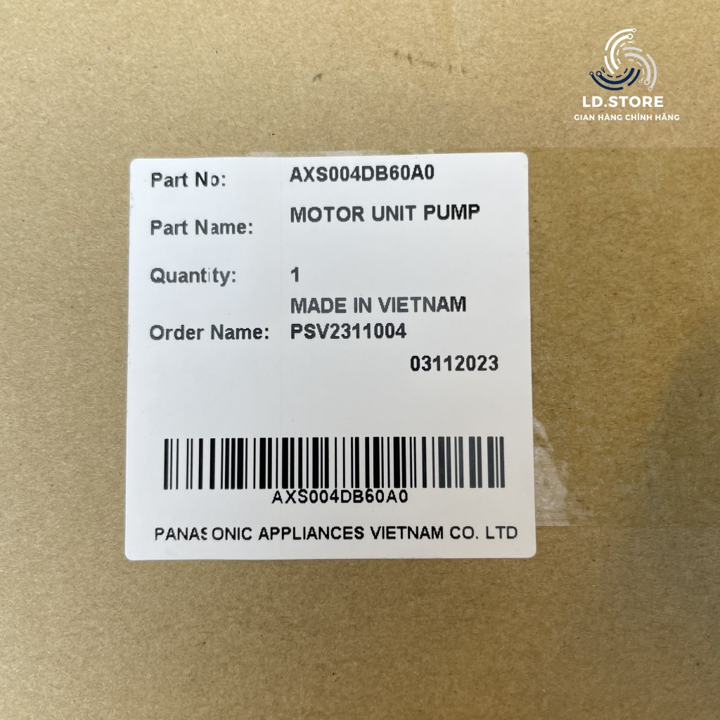 Bơm nước xả máy giặt cửa trước Panasonic _ AXS004DB60A0