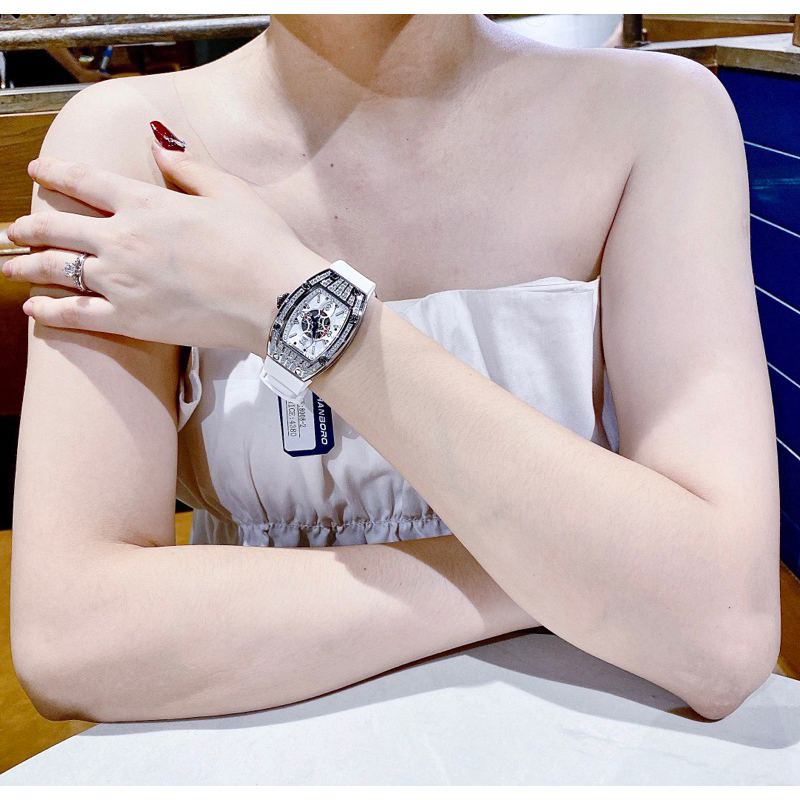 Đồng Hồ cặp Hanboro By Huboler nam nữ dây silicon chính hãng siz 38mm, 45mm