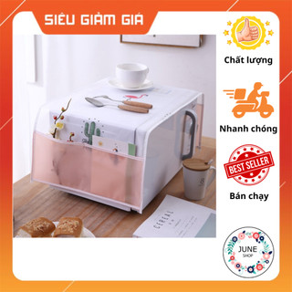 Tấm áo phủ che bụi lò vi sóng chống thấm có túi đựng đồ bên hông tiện dụng