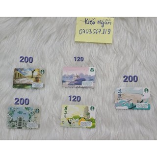 thẻ star.bucks sưu tầm