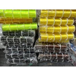 Dây thun lụa xỏ vòng hạt cuộn 10met