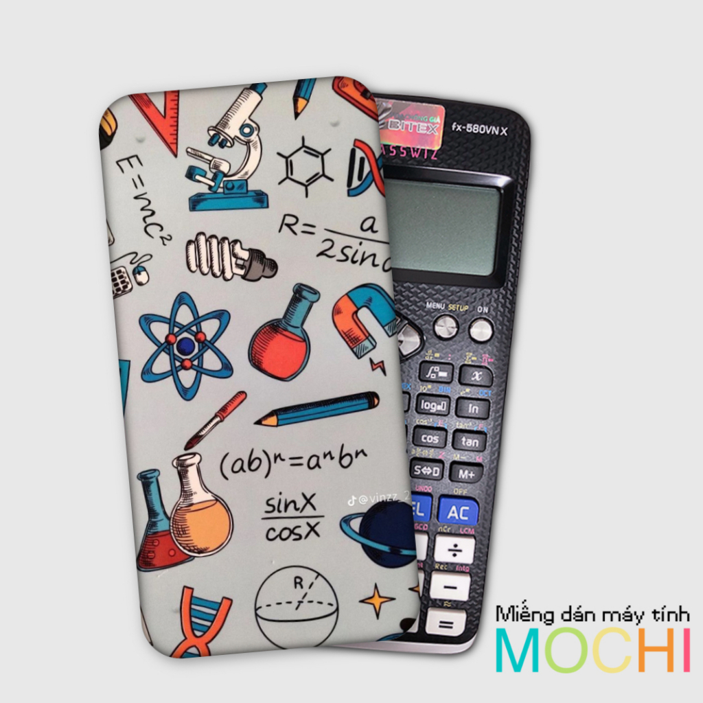 Miếng decal dán cái loại máy tính (casio fx-570 / fx-570 ii / fx-580 / fx-880, vinacal....)