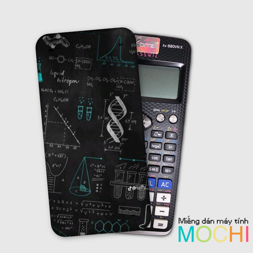 Miếng decal dán cái loại máy tính (casio fx-570 / fx-570 ii / fx-580 / fx-880, vinacal....).