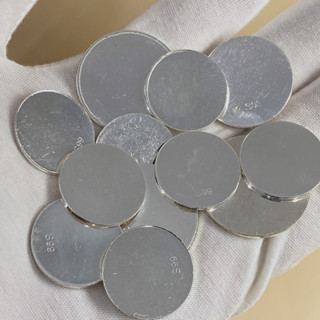 Đồng bạc nguyên chất s999 dùng để đánh cảm hoặc trang trí hiệu Q T Trang Sức Bạc