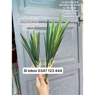 Lá giả - Cụm lá lan kiếm giả - Lá lan dài, lá lan kiếm giả dài, ngăn cao cấp dài 31-44cm, siêu đẹp. Dùng trang trí