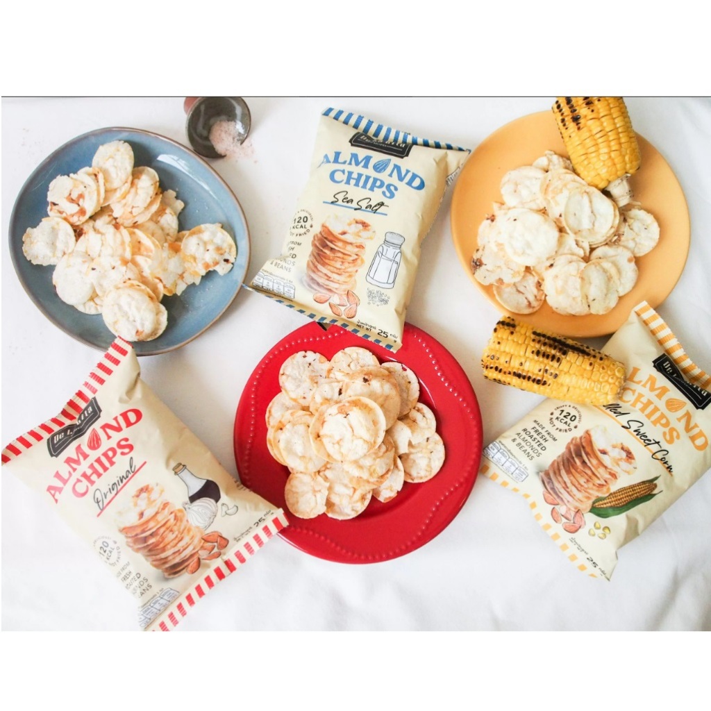 Snack ngũ cốc nhập khẩu De La Lita Almond Chips các vị gói 25g