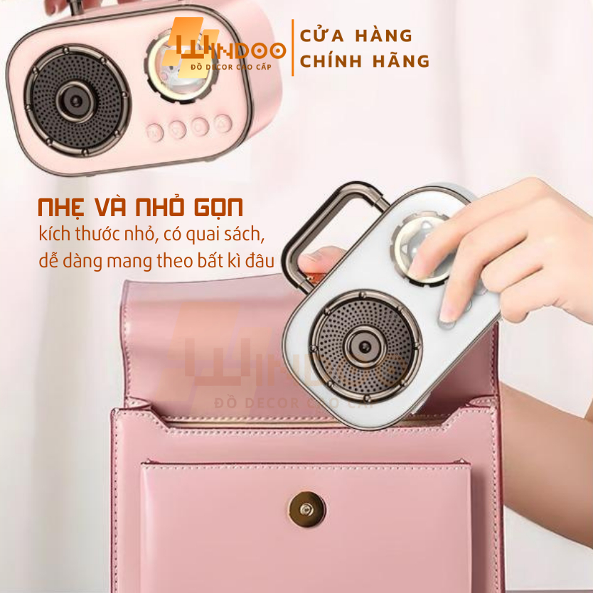 Loa bluetooth mini, loa di động không dây hỗ trợ thẻ nhớ usb, loa mini hình thú cưng đáng yêu Windoo WD89