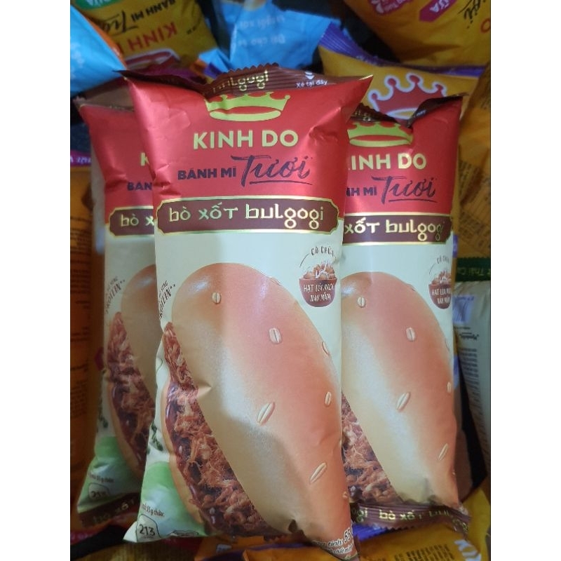 Bánh mì tươi Kinh Đô Bò xốt Bulgogi, lốc 5 bánh×55gam