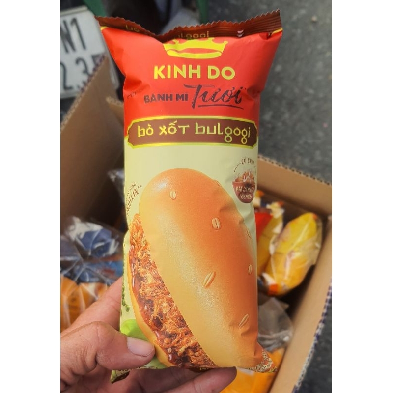 Bánh mì tươi Kinh Đô Bò xốt Bulgogi, lốc 5 bánh×55gam