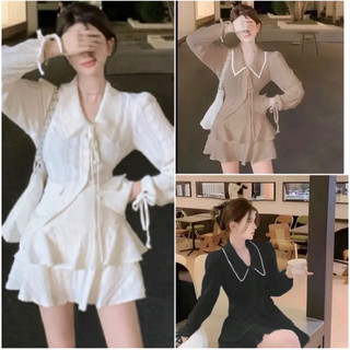 Set hai món áo điệu đà và chân váy 2 tầng chất đũi gân mềm bigsize 50-95kg (trừ hao 3cm so với bảng size)
