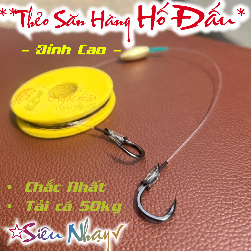 Thẻo HỐ ĐẤU ★ Thẻo Săn Hàng Trắm Đen Chép Cụ - Lưỡi Nhật Cước Nhật - Thẻo Câu Đài câu cá - Thủ công Siêu Chắc Siêu Sắc ✓