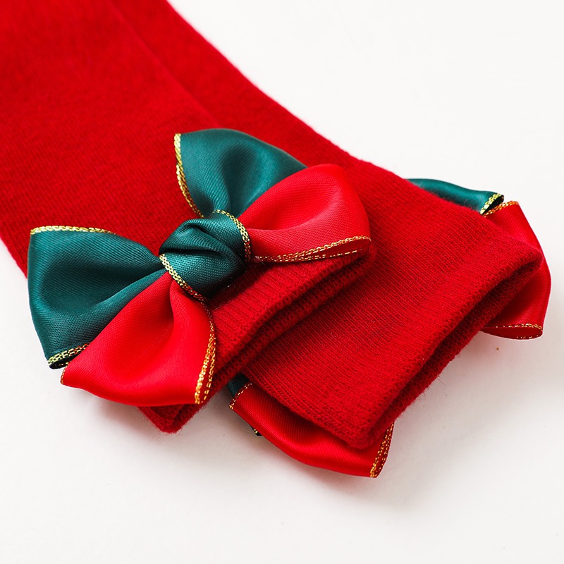 Set 2 bộ tất vớ chân len cho bé sơ sinh và trẻ em nhỏ hoạ tiết Noel Giáng sinh đáng yêu