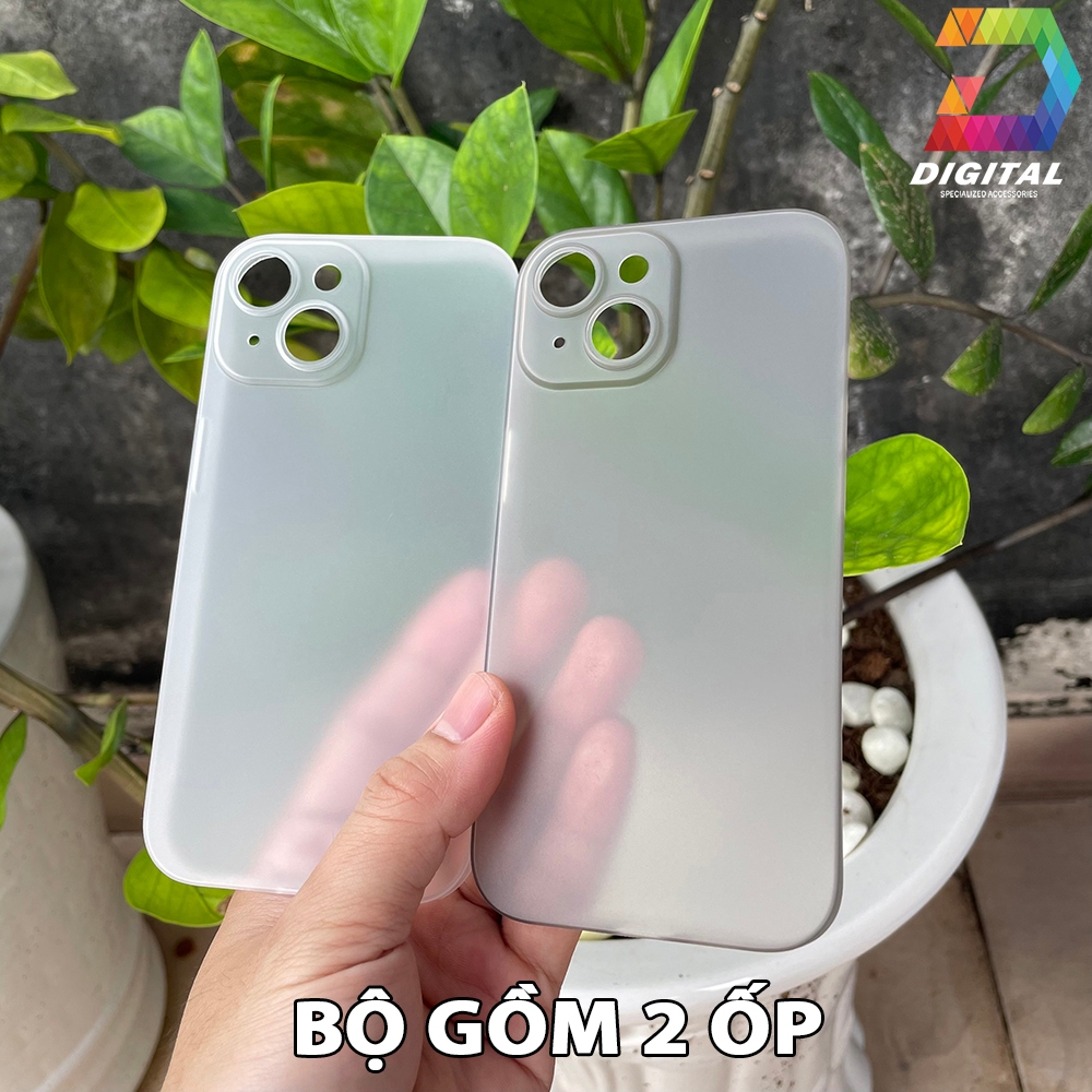 Combo 2 Ốp Lưng Trong Nhám Unibody iPhone 15 Siêu Mỏng