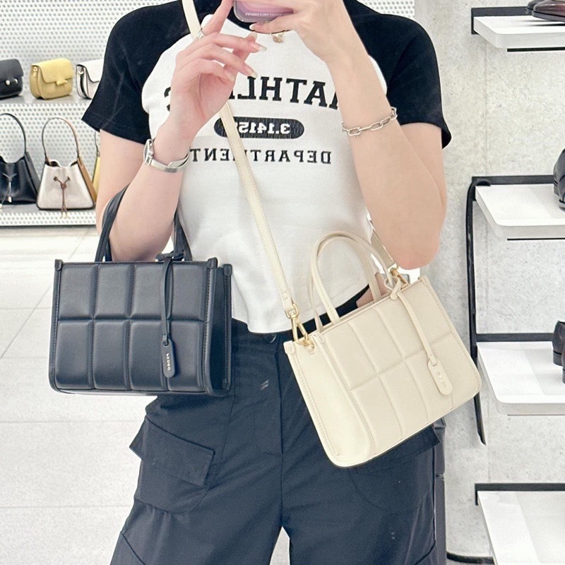 Túi xách nữ, túi ped.rô quai xách đeo chéo size 20 - Lucky9store