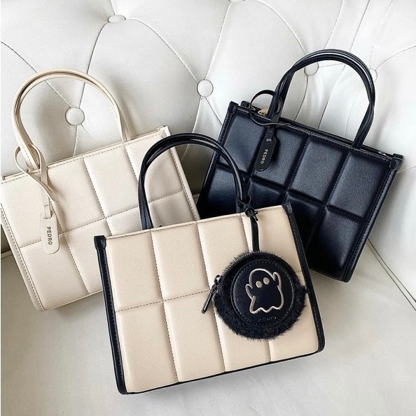 Túi xách nữ, túi ped.rô quai xách đeo chéo size 20 - Lucky9store